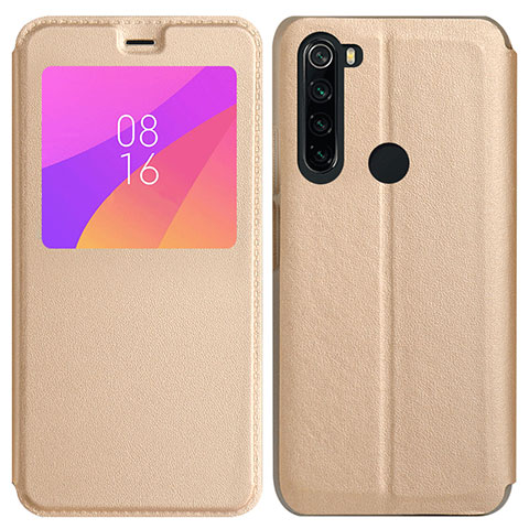 Custodia Portafoglio In Pelle Cover con Supporto T11 per Xiaomi Redmi Note 8 Oro