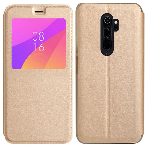 Custodia Portafoglio In Pelle Cover con Supporto T11 per Xiaomi Redmi Note 8 Pro Oro