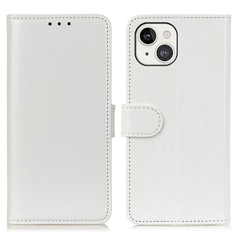 Custodia Portafoglio In Pelle Cover con Supporto T12 per Apple iPhone 13 Bianco