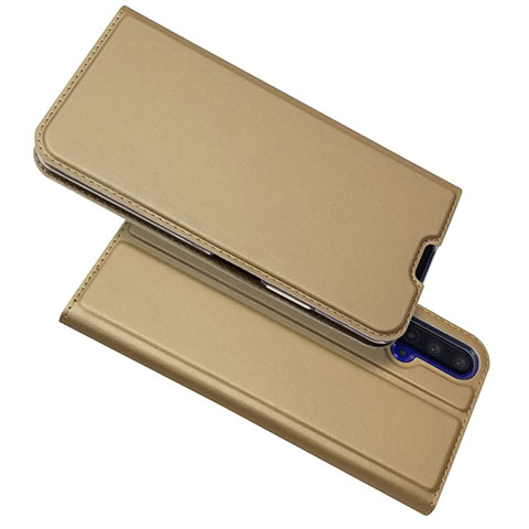 Custodia Portafoglio In Pelle Cover con Supporto T12 per Huawei Honor 20S Oro