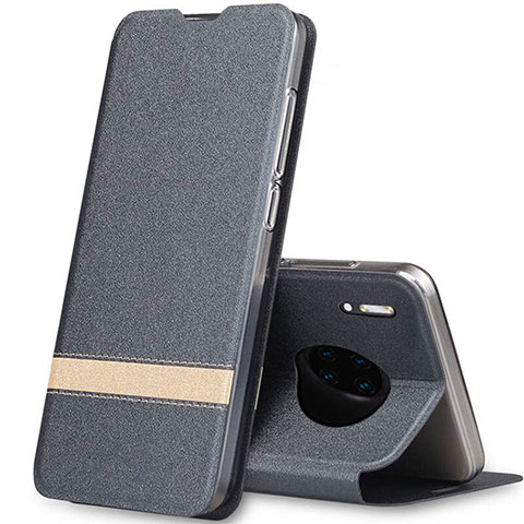 Custodia Portafoglio In Pelle Cover con Supporto T12 per Huawei Mate 30E Pro 5G Grigio