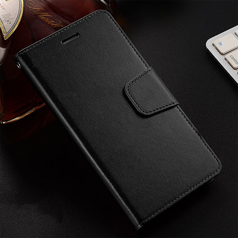 Custodia Portafoglio In Pelle Cover con Supporto T12 per Huawei P Smart+ Plus (2019) Nero