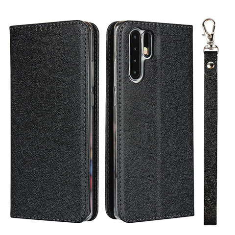 Custodia Portafoglio In Pelle Cover con Supporto T12 per Huawei P30 Pro New Edition Nero