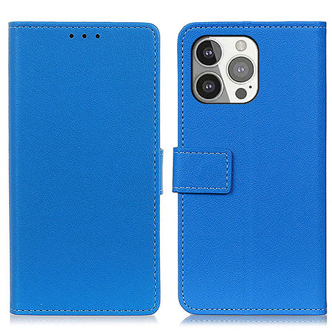 Custodia Portafoglio In Pelle Cover con Supporto T14 per Apple iPhone 13 Pro Max Blu