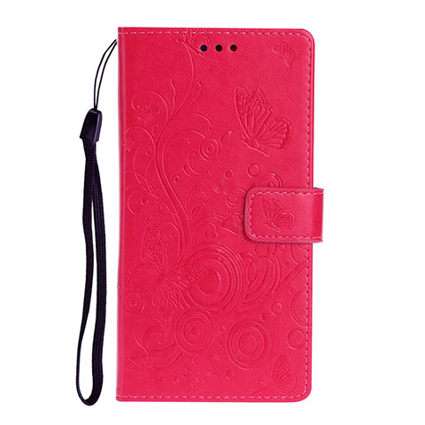 Custodia Portafoglio In Pelle Cover con Supporto T14 per Huawei P40 Rosso