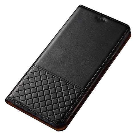 Custodia Portafoglio In Pelle Cover con Supporto T14 per Xiaomi Redmi Note 8 (2021) Nero