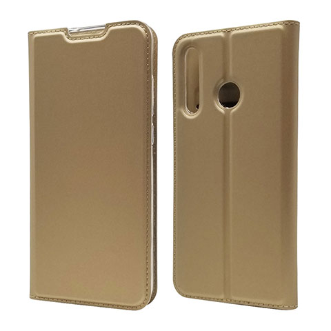 Custodia Portafoglio In Pelle Cover con Supporto T15 per Huawei Honor 10i Oro