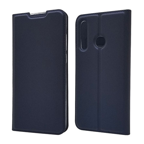 Custodia Portafoglio In Pelle Cover con Supporto T15 per Huawei P Smart+ Plus (2019) Blu