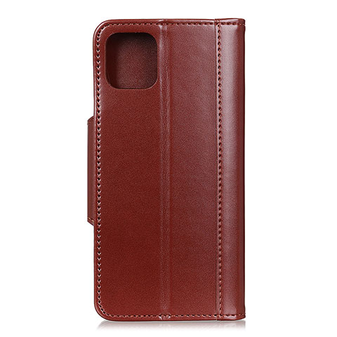 Custodia Portafoglio In Pelle Cover con Supporto T15 per Xiaomi Mi 11 5G Marrone