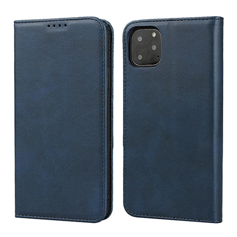 Custodia Portafoglio In Pelle Cover con Supporto T16 per Apple iPhone 11 Pro Blu