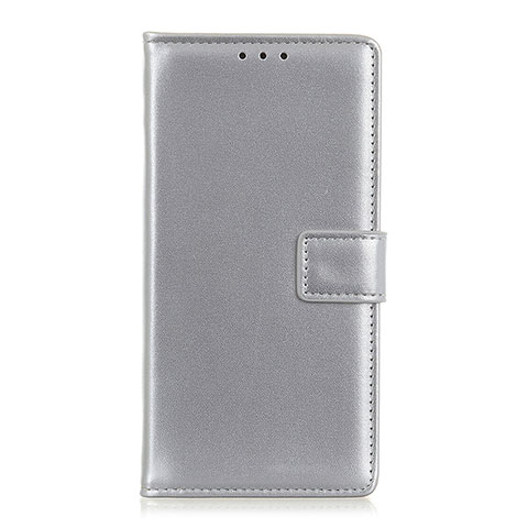 Custodia Portafoglio In Pelle Cover con Supporto T16 per Huawei Nova Lite 3 Plus Argento