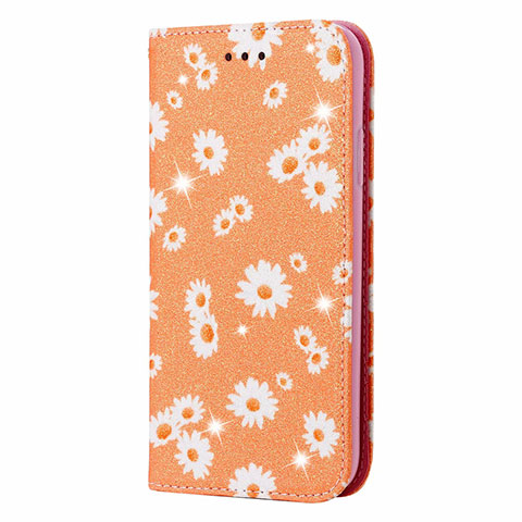 Custodia Portafoglio In Pelle Cover con Supporto T17 per Huawei Nova Lite 3 Plus Arancione