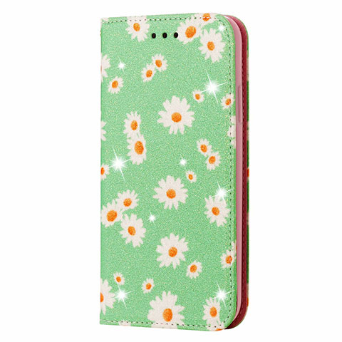 Custodia Portafoglio In Pelle Cover con Supporto T17 per Huawei Nova Lite 3 Plus Verde