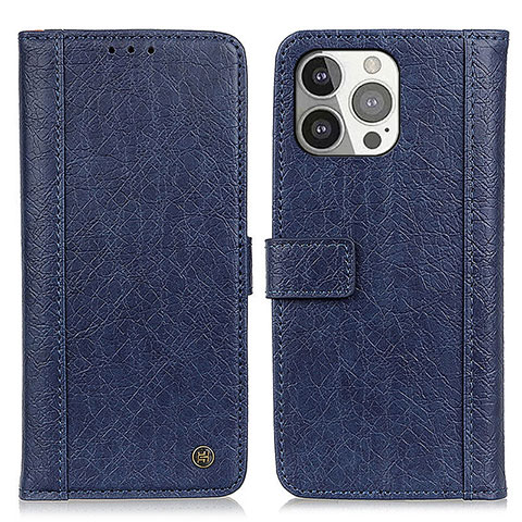 Custodia Portafoglio In Pelle Cover con Supporto T18 per Apple iPhone 13 Pro Blu