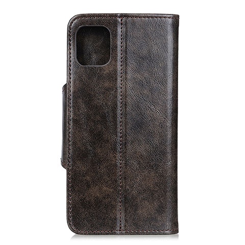 Custodia Portafoglio In Pelle Cover con Supporto T18 per Xiaomi Mi 11 Lite 5G NE Marrone