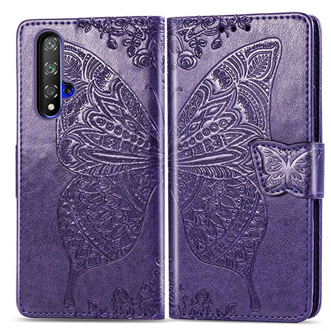 Custodia Portafoglio In Pelle Cover con Supporto T19 per Huawei Honor 20S Multicolore