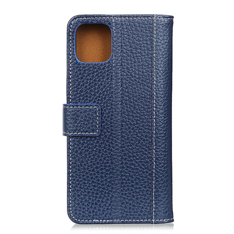 Custodia Portafoglio In Pelle Cover con Supporto T19 per Xiaomi Mi 11 Lite 4G Blu