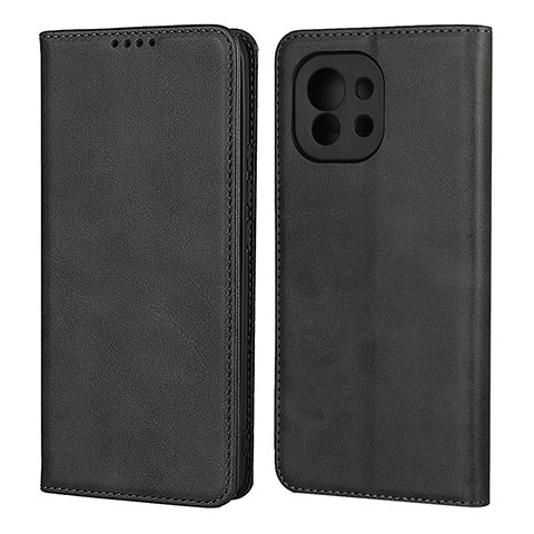 Custodia Portafoglio In Pelle Cover con Supporto T20 per Xiaomi Mi 11 5G Nero