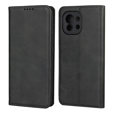 Custodia Portafoglio In Pelle Cover con Supporto T20 per Xiaomi Mi 11 Lite 4G Nero