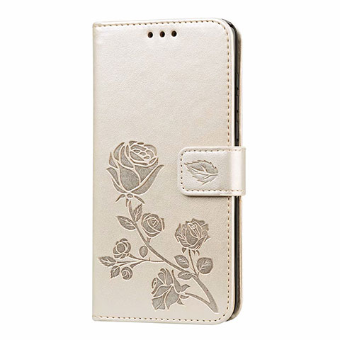 Custodia Portafoglio In Pelle Cover con Supporto T21 per Huawei P40 Oro