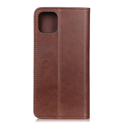 Custodia Portafoglio In Pelle Cover con Supporto T24 per Xiaomi Mi 11 5G Marrone