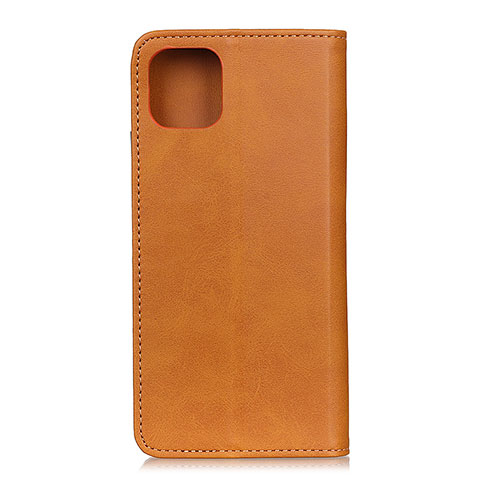 Custodia Portafoglio In Pelle Cover con Supporto T24 per Xiaomi Mi 11 Lite 4G Marrone Chiaro