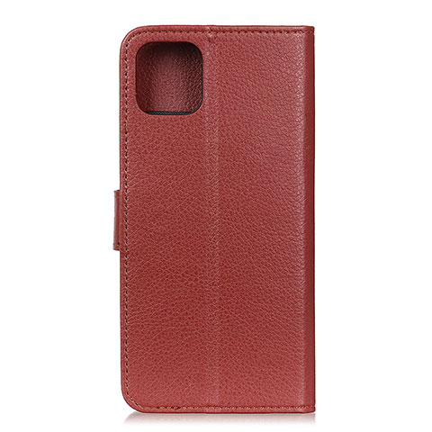 Custodia Portafoglio In Pelle Cover con Supporto T25 per Xiaomi Mi 11 Lite 5G Marrone