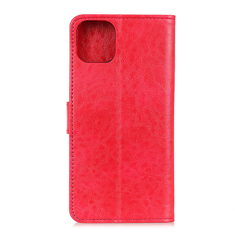 Custodia Portafoglio In Pelle Cover con Supporto T26 per Xiaomi Mi 11 Lite 4G Rosso