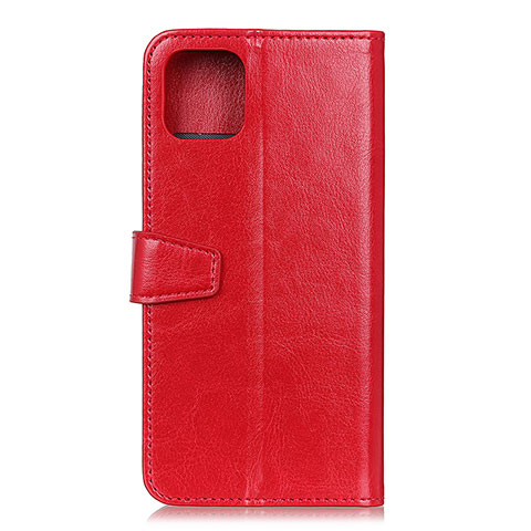 Custodia Portafoglio In Pelle Cover con Supporto T28 per Xiaomi Mi 11 Lite 4G Rosso