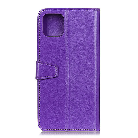 Custodia Portafoglio In Pelle Cover con Supporto T28 per Xiaomi Mi 11 Lite 4G Viola