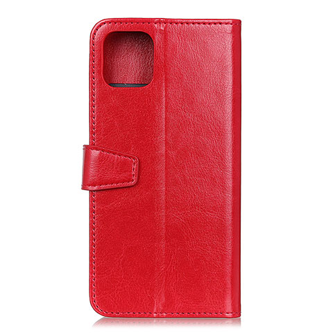 Custodia Portafoglio In Pelle Cover con Supporto T28 per Xiaomi Mi 11 Lite 5G NE Rosso