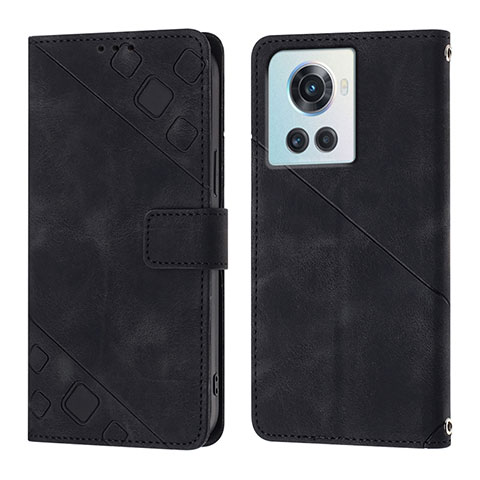 Custodia Portafoglio In Pelle Cover con Supporto Y01B per OnePlus 10R 5G Nero