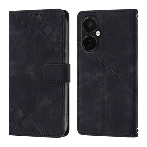 Custodia Portafoglio In Pelle Cover con Supporto Y01B per OnePlus Nord CE 3 5G Nero