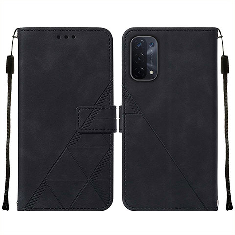 Custodia Portafoglio In Pelle Cover con Supporto Y01B per OnePlus Nord N200 5G Nero