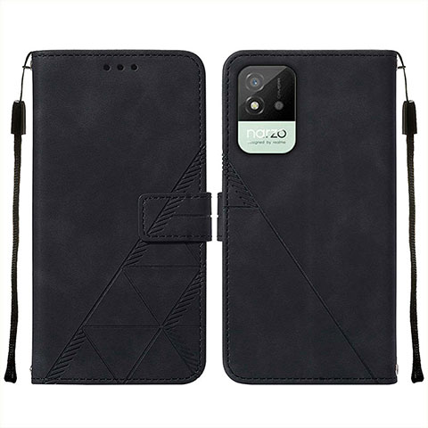 Custodia Portafoglio In Pelle Cover con Supporto Y01B per Realme C11 (2021) Nero