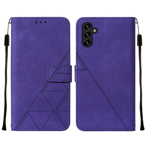 Custodia Portafoglio In Pelle Cover con Supporto Y01B per Samsung Galaxy A04s Viola