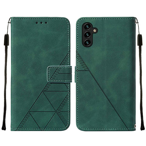 Custodia Portafoglio In Pelle Cover con Supporto Y01B per Samsung Galaxy A13 5G Verde