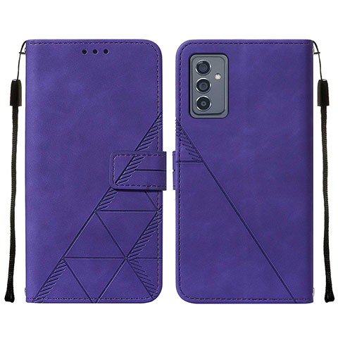 Custodia Portafoglio In Pelle Cover con Supporto Y01B per Samsung Galaxy A24 4G Viola