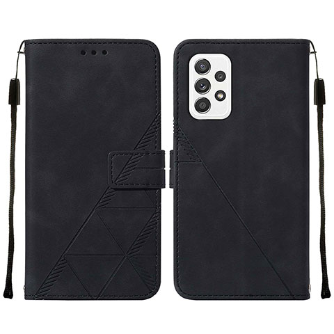 Custodia Portafoglio In Pelle Cover con Supporto Y01B per Samsung Galaxy A72 5G Nero