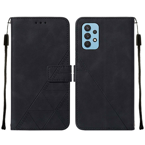 Custodia Portafoglio In Pelle Cover con Supporto Y01B per Samsung Galaxy M32 5G Nero