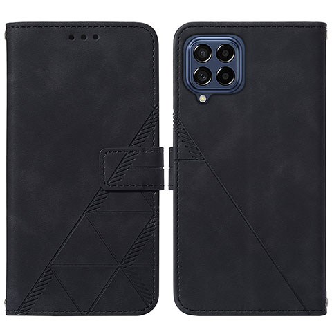 Custodia Portafoglio In Pelle Cover con Supporto Y01B per Samsung Galaxy M53 5G Nero