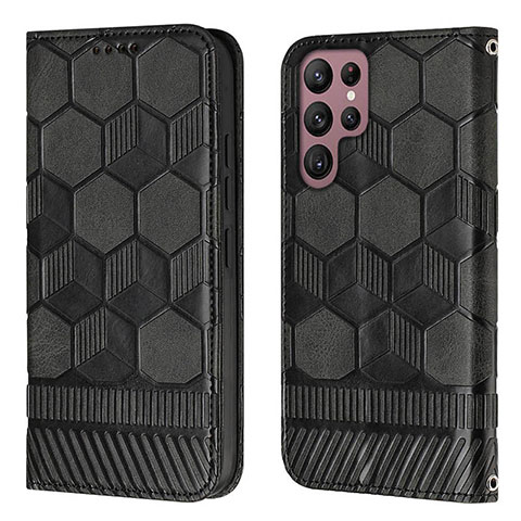 Custodia Portafoglio In Pelle Cover con Supporto Y01B per Samsung Galaxy S25 Ultra 5G Nero