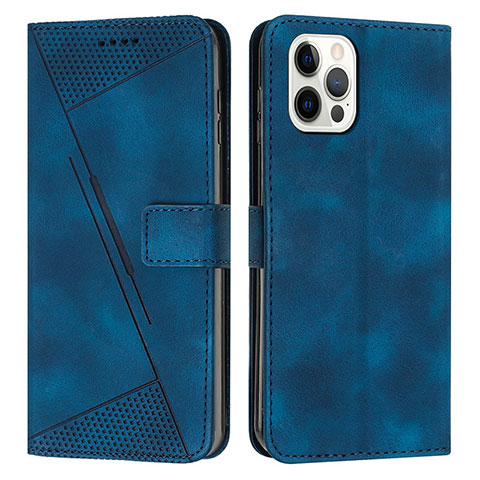 Custodia Portafoglio In Pelle Cover con Supporto Y01X per Apple iPhone 14 Pro Max Blu