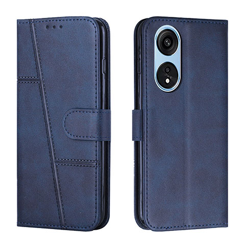 Custodia Portafoglio In Pelle Cover con Supporto Y01X per Huawei Honor X5 Plus Blu