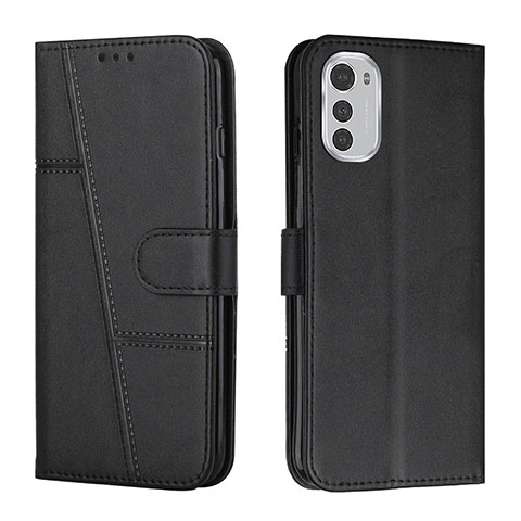 Custodia Portafoglio In Pelle Cover con Supporto Y01X per Motorola Moto E32s Nero