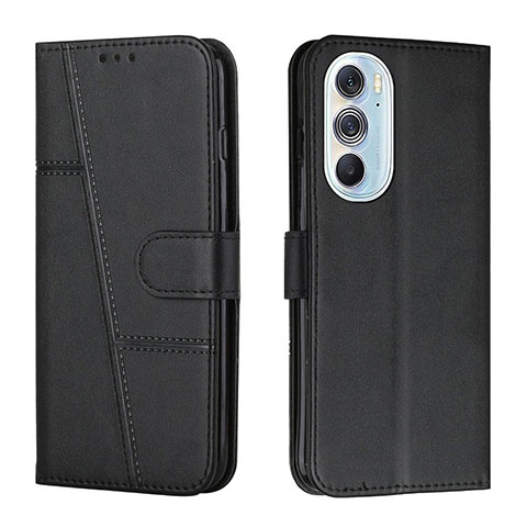 Custodia Portafoglio In Pelle Cover con Supporto Y01X per Motorola Moto Edge X30 5G Nero