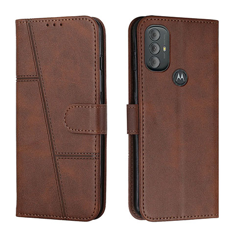 Custodia Portafoglio In Pelle Cover con Supporto Y01X per Motorola Moto G Play (2023) Marrone