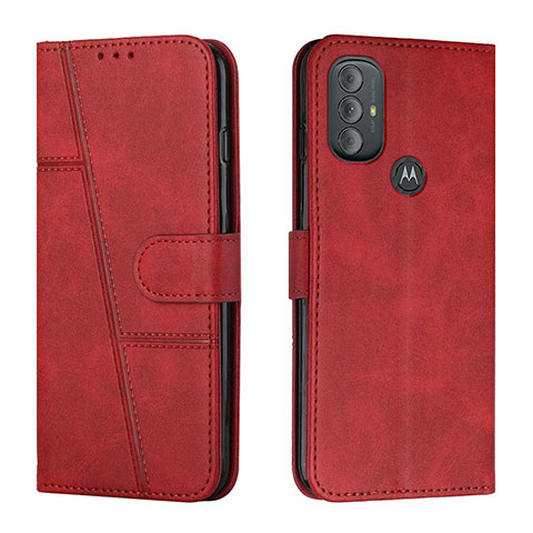 Custodia Portafoglio In Pelle Cover con Supporto Y01X per Motorola Moto G Play (2023) Rosso