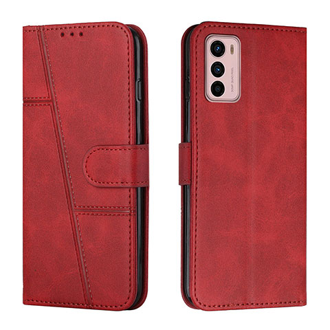 Custodia Portafoglio In Pelle Cover con Supporto Y01X per Motorola Moto G42 Rosso