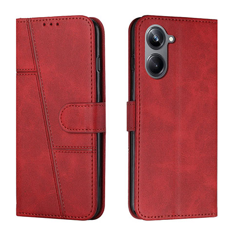 Custodia Portafoglio In Pelle Cover con Supporto Y01X per Realme 10 Pro 5G Rosso